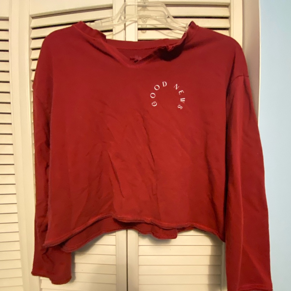 Passion- Good News Long Sleeve Crop Top